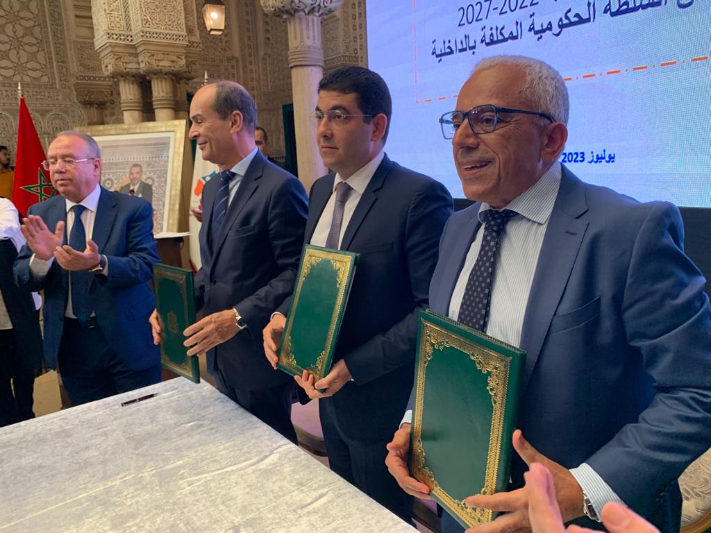 Signature d’une convention entre la Région Casablanca-Settat et le Ministère de la Jeunesse, de la Culture et de la Communication.